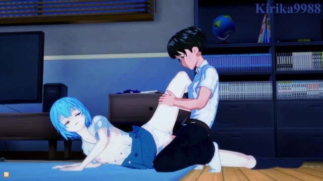 Rei Ayanami ve Shinji Ikari evde yoğun seks yapıyor. – Neon Genesis Evangelion Hentai