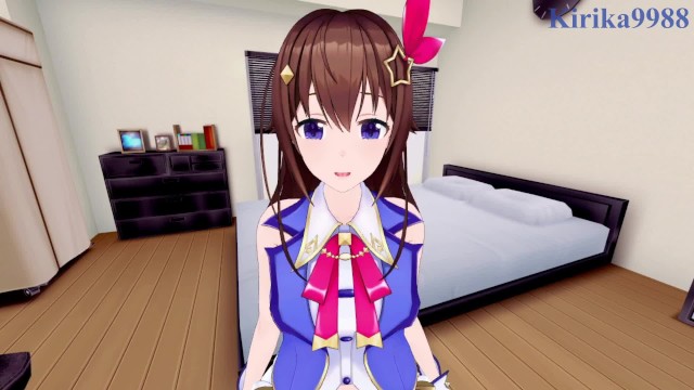 Tokino Sora ve ben yatak odasında yoğun seks yapıyoruz. – Hololive VTuber POV Hentai