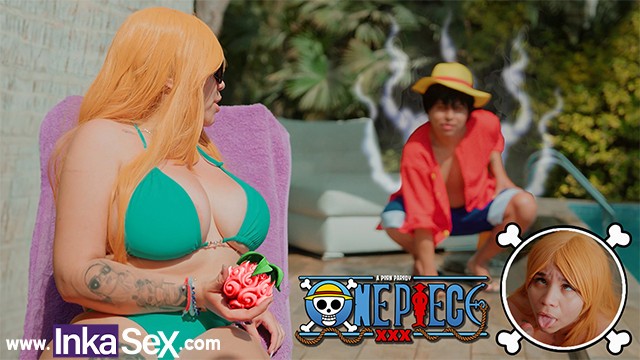 Cosplay – SÜPER GÖĞÜSLÜ Nami, ONE PIECE arayışında olan Luffy tarafından ekibinin içinde beceriliyor.