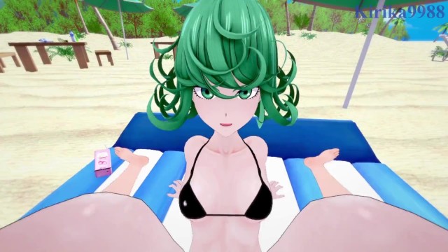 Tatsumaki ve ben sahilde yoğun seks yapıyoruz. – One-Punch Man Hentai