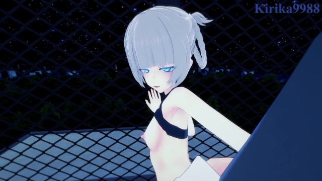 Nazuna Nanakusa ve ben gece bir çatı katında yoğun seks yapıyoruz. – Call of the Night POV Hentai