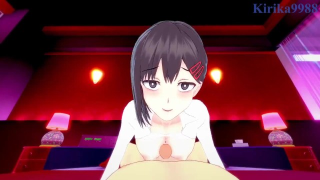 Kobeni Higashiyama ve ben bir aşk otelinde yoğun seks yapıyoruz. – Chainsaw Man POV Hentai