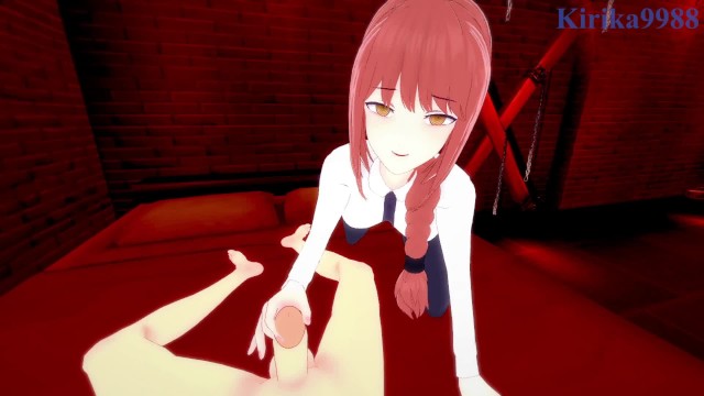 Makima ve ben gizli bir odada yoğun seks yapıyoruz. – Chainsaw Man POV Hentai