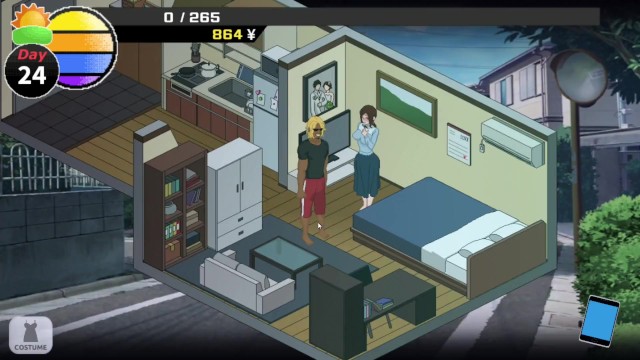 NTR Legend [v2.6.27] [GoldenBoy] Hentai Oyunu Komşu karısı yanıma geldiğinde tek başına mastürbasyon yapıyor