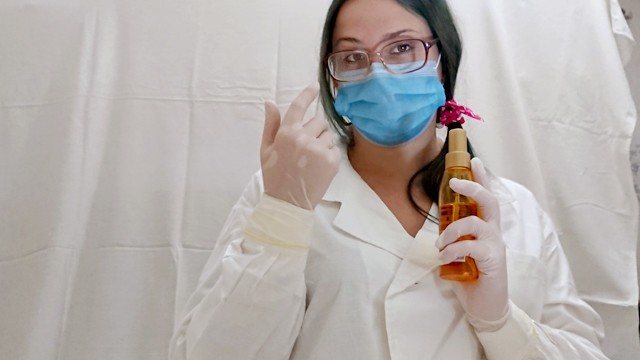 ASMR JOI. Yağlı elle mastürbasyon yapan sürtük Rus doktordan rol yapma oyunu