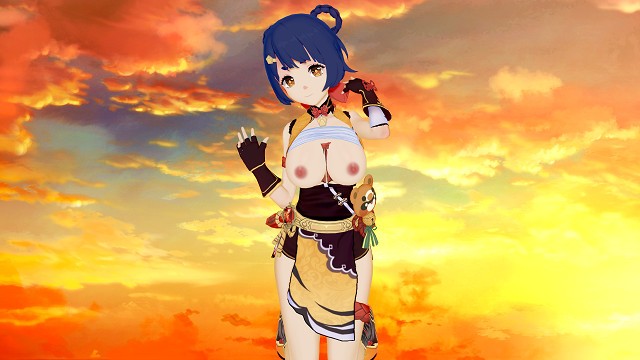 GENSHIN IMPACT Sıcak ve azgın XIANGLING çok ıslanıyor (3D HENTAI)
