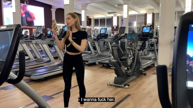 Spor salonunda bir yabancıyla sevişmek