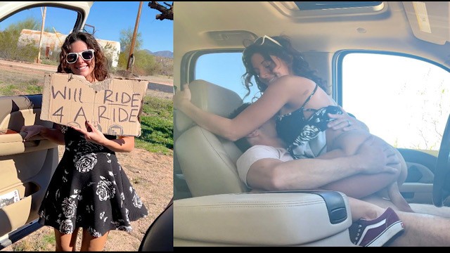 Külotsuz Sıcak Otostopçu: "Will Ride 4 A Ride"
