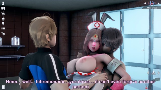 Honey Select 2: Awooga! Hastanede güzel hemşire kız kardeşle tutkulu seks