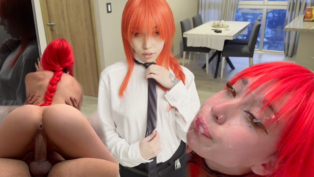 Makima egemen olmak istiyor. Onu 2 kez boşaltıyor – (Cosplay, Dağınık oral seks, Kovboy) – Mewslut